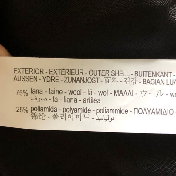 ZARA black wool over coat car length single button - Picture 6 of 10